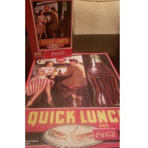 2005 COCA COLA "QUICK LUNCH" INTERLOCK PIECES PUZZLE - 500 PIECES